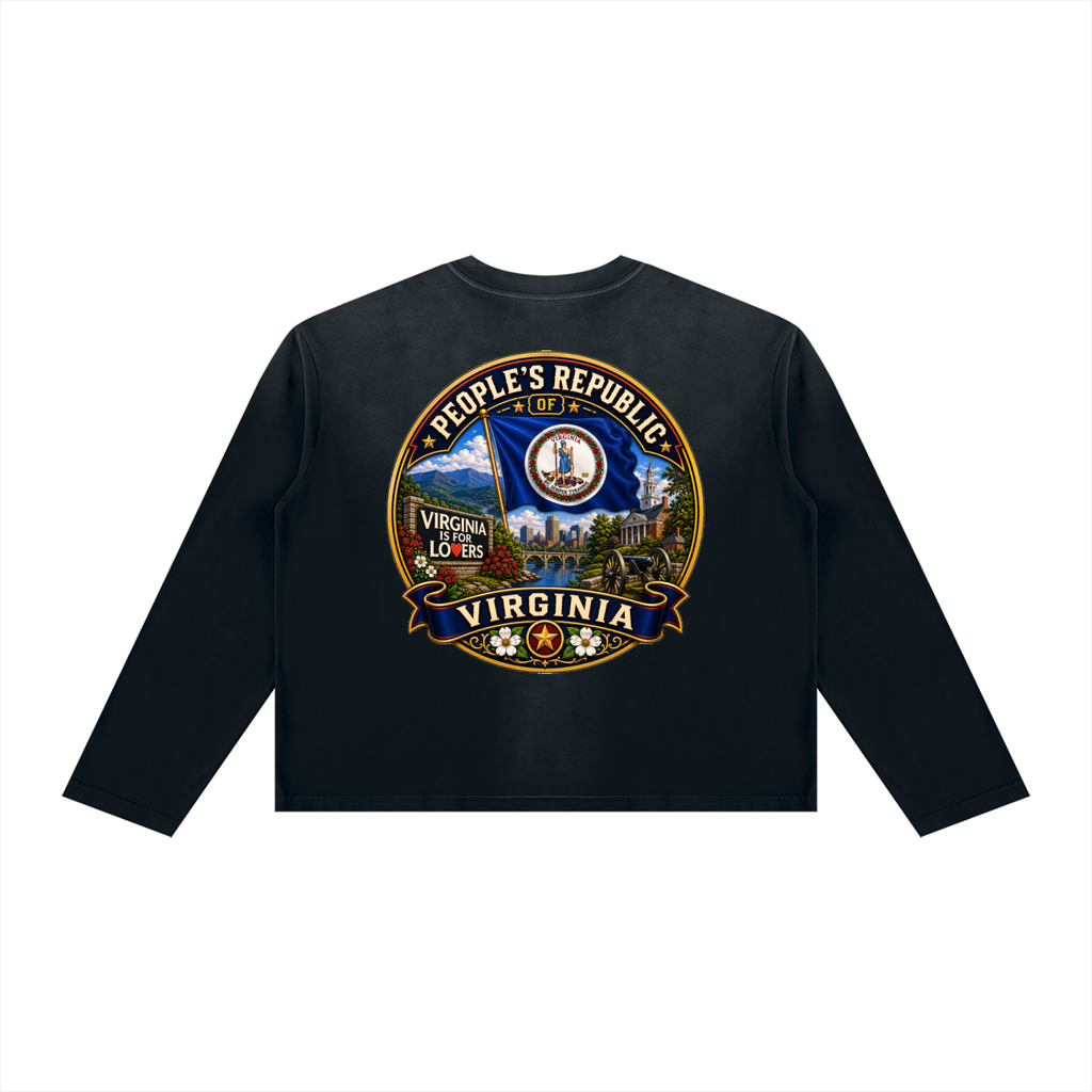 Unisex Sunfade Boxy Long Sleeve T-Shirt