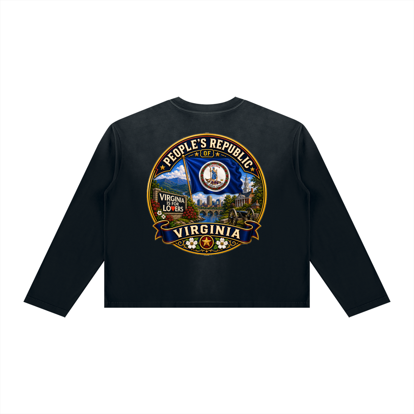 Unisex Sunfade Boxy Long Sleeve T-Shirt