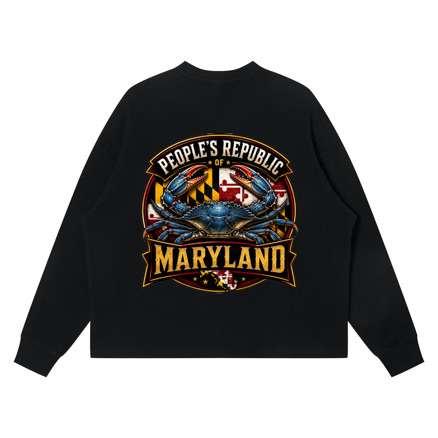 Unisex Waffle Boxy Long Sleeve T-Shirt