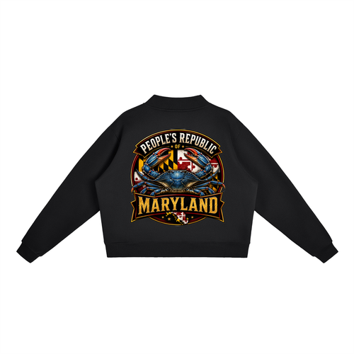 Essential Fleece Mock-Neck Crew Sweatshirt