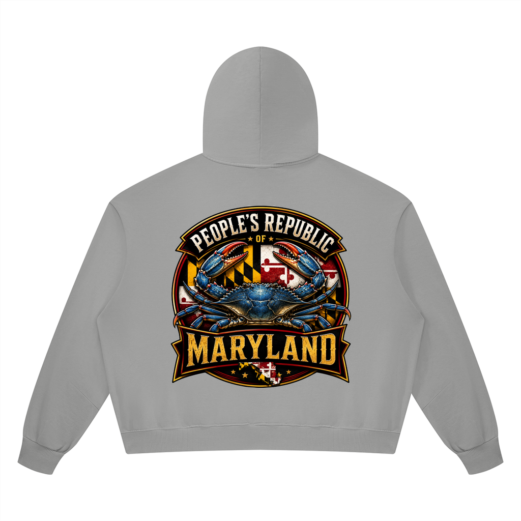 Unisex Vintage Wash Boxy Full Zip Hoodie