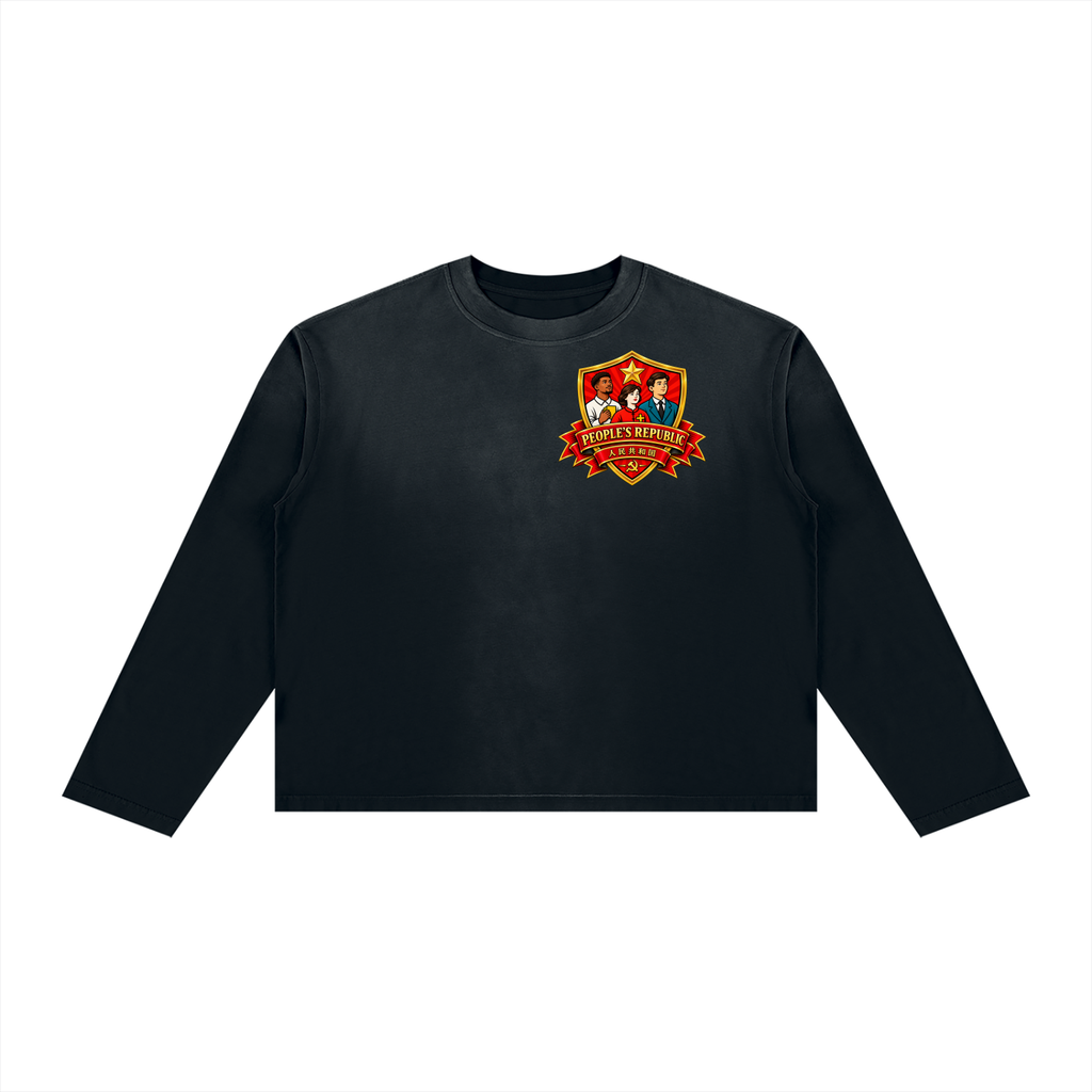 Unisex Sunfade Boxy Long Sleeve T-Shirt