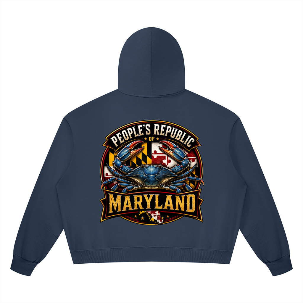 Unisex Vintage Wash Boxy Full Zip Hoodie