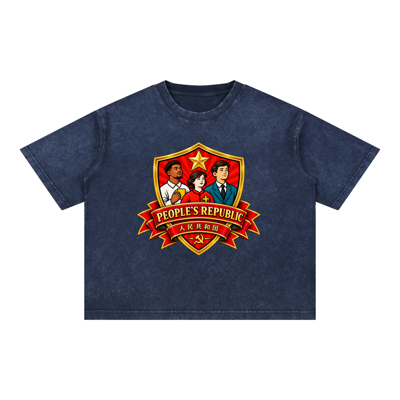 Mineral Wash Boxy Cotton T-Shirt